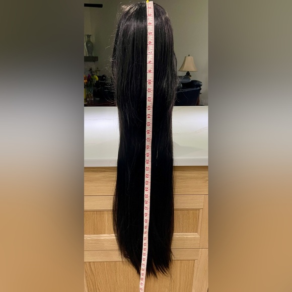 Other - HAIR, 40” long, straight, bangs/layered at front.  Jet black